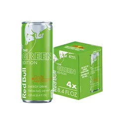 Red Bull Green Edition Energy Drink Curuba Elderflower 80mg Caffeine - 4-8.4 Fl. Oz.