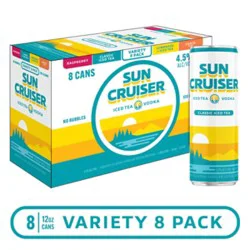 Sun Cruiser Iced Tea Vodka Variety Pack Cans - 8-12 Fl. Oz.