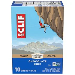 Clif 10 Pack Chocolate Chip - 2.4 Oz