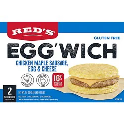 Red's Chicken Maple Sausage Egg'wich 2 Pack - 7.8 Oz