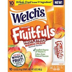 Welchs Fruitfuls Strips Mango-Peach - 5 Oz