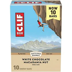 Clif Bar White Chocolate Macadamia Nut Flavor Energy Bars - 10-2.4 Oz