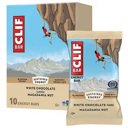 Clif Bar White Chocolate Macadamia Nut Flavor Energy Bars - 10-2.4 Oz