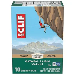Clif Bar Oatmeal Raisin Walnut Energy Bars - 10-2.4 Oz