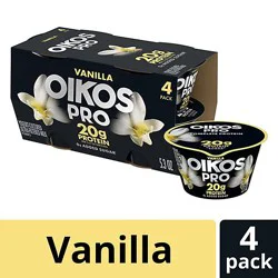 Dannon Oikos Pro Vanilla Yogurt 4-5.3 Oz 21.2 Oz - 4-5.3 Oz
