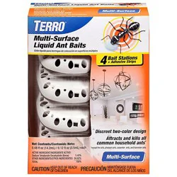 Multi-Surface Liquid Ant Baits 4 Discreet Bait Stations - 4 Ct