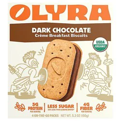 Olyra Breakfast Biscuit Dark Chocolate - 5.3 Oz