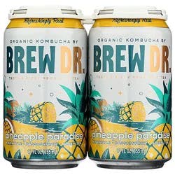 Brew Dr Kombucha Pineapple Paradise 4-12 Fl. Oz.