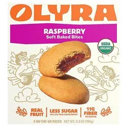 Olyra Fruit Biscuit Raspberry Organic - 5.28 Oz