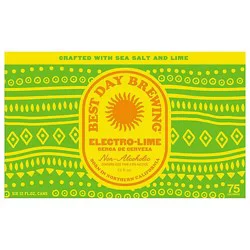 Best Day Non Alcoholic Electro Lime Sea Salt & Lime In Cans - 6-12 Fl. Oz.