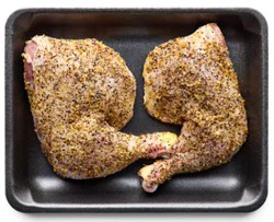 Chicken Leg Quarter California Garlic Medley Seasoning - Lb