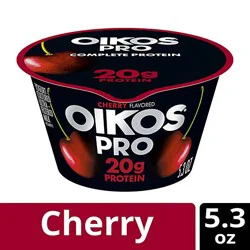 Dannon Oikos Pro Cherry Yogurt - 5.3 Oz
