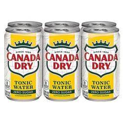 Canada Dry Tonic Water Zero Sugar 6 Count - 7.5 Fl. Oz.