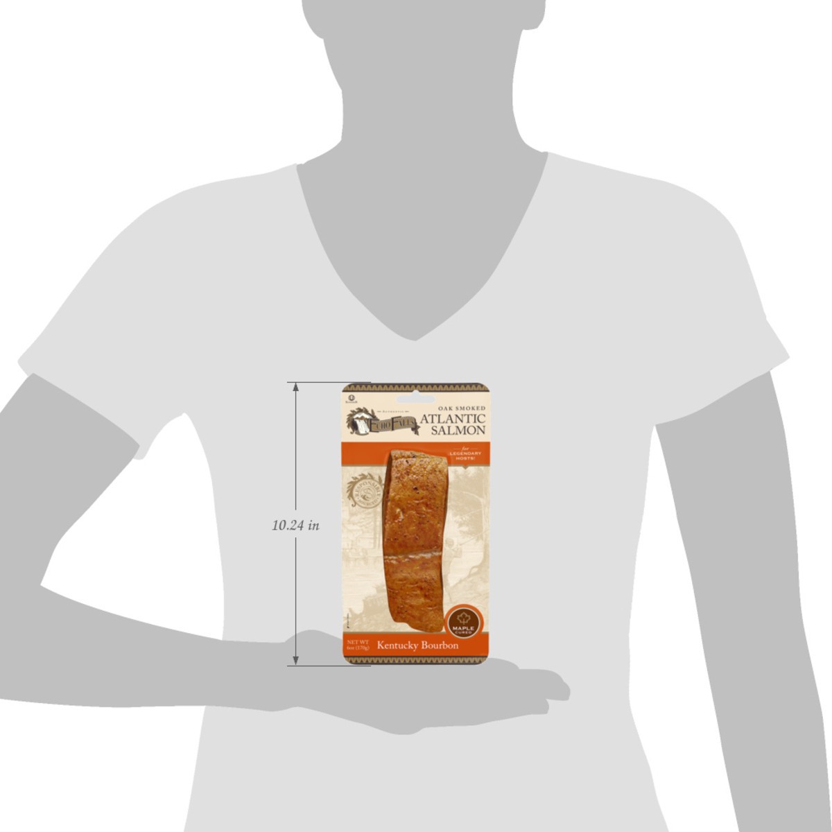 slide 5 of 13, Echo Falls Smoked Salmon Maple Bourbon - 6 Oz, 6 oz