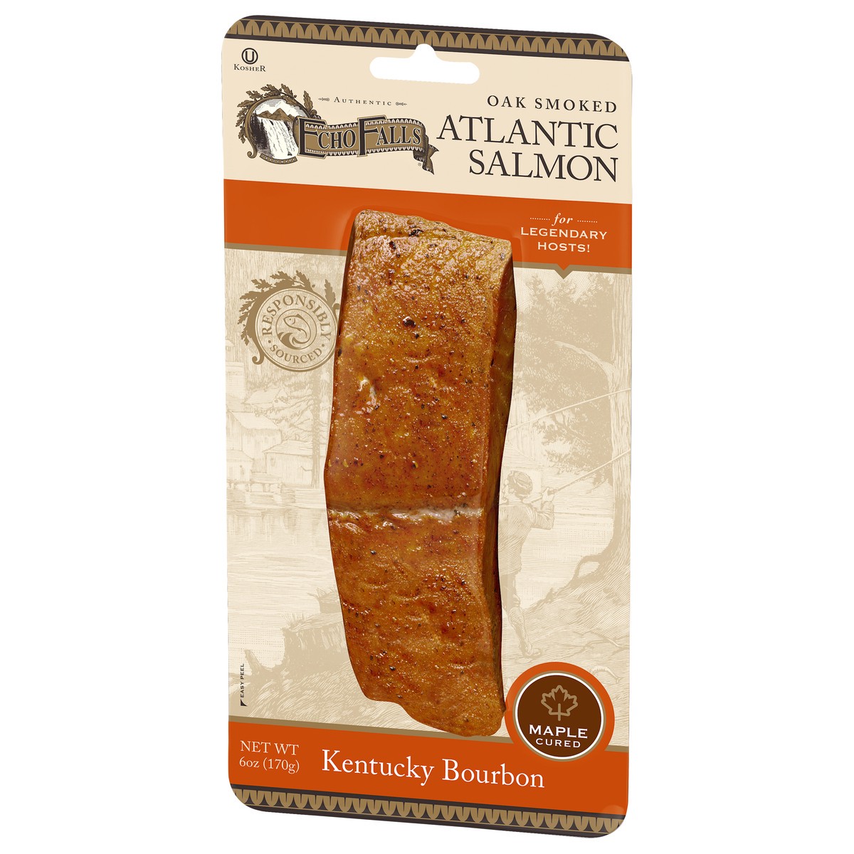 slide 9 of 13, Echo Falls Smoked Salmon Maple Bourbon - 6 Oz, 6 oz
