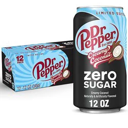 Dr Pepper Creamy Coconut Zero Sugar 12 Count - 12 Fl. Oz.
