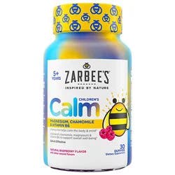 Childrens Zarbees Calm Gummies Raspberry - 30 Count