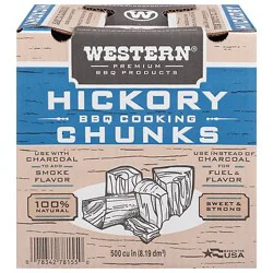 Western 500 Cu In Hickory Chunk - 6.75 Lb.