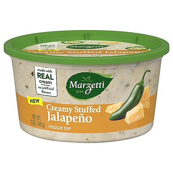 slide 1 of 1, Marzetti Creamy Stuffed Jalapeno Veggie Dip - 12 Oz, 12 oz
