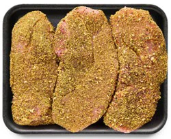 Pork Sirloin Chops Boneless Cal Garli Medley Seasoning - Lb
