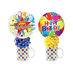 Kelliloons Polka Dots Mug With Hard Candy - Each