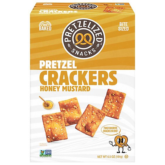 slide 1 of 1, Pretzelized Snacks Pretzel Crackers Honey Mustard - 6.5 Oz, 6.5 oz