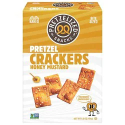 Pretzelized Snacks Pretzel Crackers Honey Mustard - 6.5 Oz