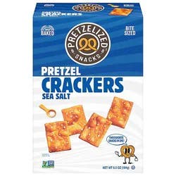 Pretzelized Snacks Pretzel Crackers Sea Salt - 6.5 Oz
