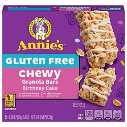 Annies Homegrown Bar Granola Bday Cake - 4.9 Oz