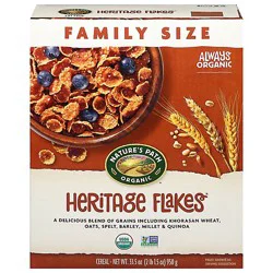 Natures Path Heritage Family Size Flakes Cereal - 33.5 Oz