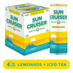 Sun Cruiser Vodka Ready To Drink Lemonade & Tea - 4-12 Fl. Oz.