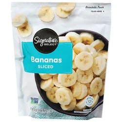 Signature Select Bananas Sliced - 16 Oz