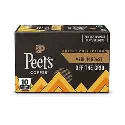 Peet's Coffee Off The Grid Medium Roast Single Serve Coffee Pods - 10 Count