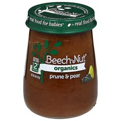 Beech Nut Organics Stage 2 Organic Baby Food Prunes And Pearsjar - 4 Oz