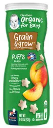 Gerber Organic Bby Gandg Peach Puffs - 1.48 Oz