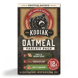 Kodiak Variety Oatmeal Packets 6 Count 1.76 Ounce - 6 Ct