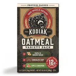 Kodiak Variety Oatmeal Packets 6 Count 1.76 Ounce - 6 Ct