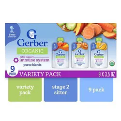 Gerber Pouches Immunity Variety Pack - 1.96 Lb