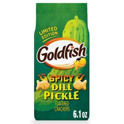Goldfish Spicy Dill Pickle Flavored Crackers - 6.1 Oz