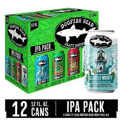 Dogfish All Ipa Variety 12 In Cans - 12 Fl.oz.