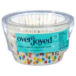 Overjoyed Baking Cups 2.5 Inch Party Variety - 75 Each