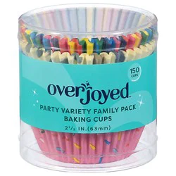 Overjoyed Baking Cups 2.5 Inch Party Variety Family Pack - 150 Each
