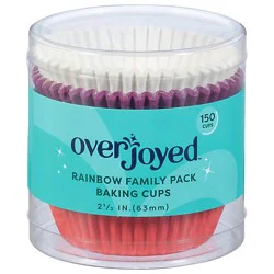 Overjoyed Rainbow Baking Cups 2.5 Inch Family Pack - 150 Each