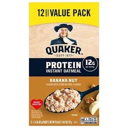Quaker Instant Oatmeachl Protein Banana Nut - 25.8 Oz