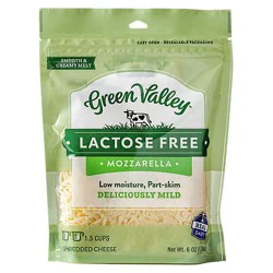 Green Valley Creamery Cheese Mozzarella Shreds - 6 Oz
