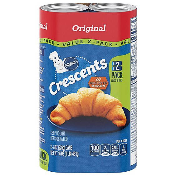 slide 1 of 1, Pillsbury Original Crescent Rolls 2 Pack 16oz - 8 Oz, 2 ct; 8 oz