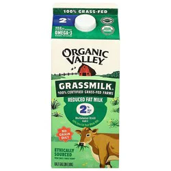 Organic Valley 100% Grass Fed Organic 2% Reduced Fat Milk - 64 Fl.oz.