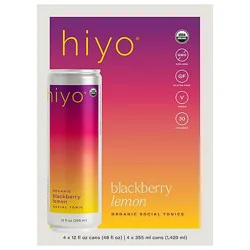 Hiyo Seltzer Blackberry Lemon 4pk - 12 Fl.oz.