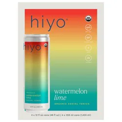Hiyo Seltzer Watermelon Lime 4pk -12 Fl.oz.