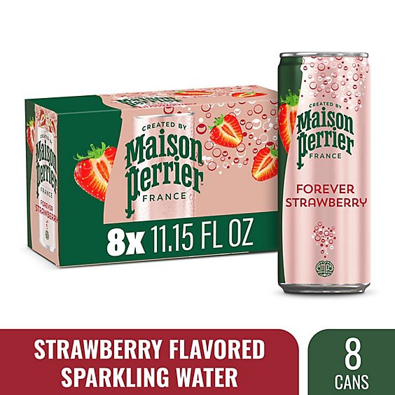 slide 1 of 5, Maison Perrier Strawberry 8 Count - 11.15 Fl.oz., 8 ct; 11.15